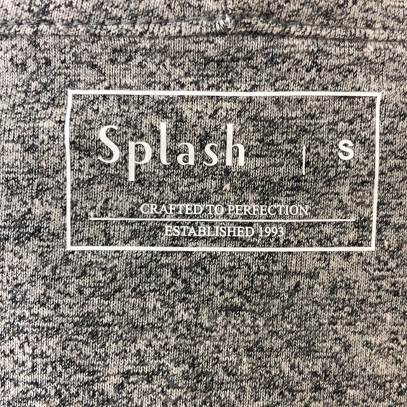 SPLASH Long Gray Sweater Cardigan w Long Sleeves - Picture 4 of 8